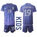 Cheap Argentina Nicolas Otamendi #19 Away Football Kit Children World Cup 2022 Short Sleeve (+ pants)